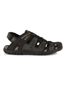 Sandály Geox UOMO SANDAL STRADA pánské, černá barva, U4524C 000ME C9999