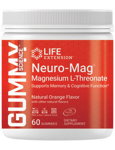 Life Extension Gummy Science Neuro-Mag Pomeranč, 60 ks, gummies, 144 mg