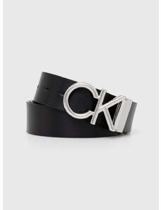 Kožený pásek Calvin Klein pánský, černá barva, K50K511758