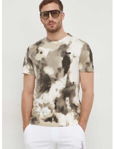 Bavlněné tričko Calvin Klein béžová barva, K10K112759