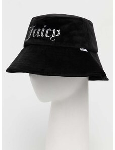 Velurový klobouk Juicy Couture černá barva