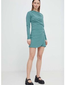 Šaty Abercrombie & Fitch zelená barva, mini