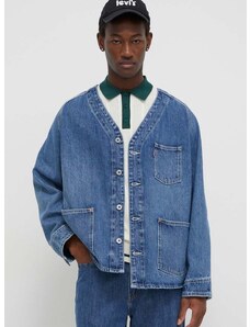 Džínová bunda Levi's pánská, přechodná, oversize