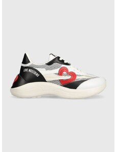 Sneakers boty Love Moschino bílá barva, JA15366G1IIQA00A