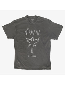 Pánské tričko Merch Revival Tee - Nirvana In Utero Sketch Art Unisex T-Shirt Black