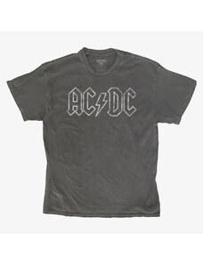 Pánské tričko Merch Revival Tee - AC/DC Jagged Silver Logo Unisex T-Shirt Black