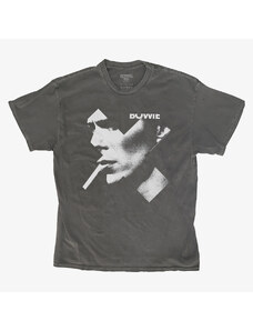 Pánské tričko Merch Revival Tee - David Bowie Cross Smoke Unisex T-Shirt Black