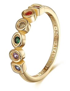P&J Jewellery Zlatý prsten Kameny nekonečna SBA19