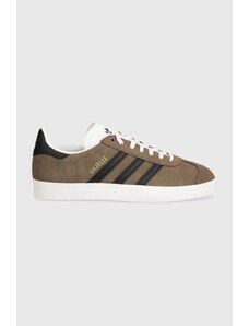 Semišové sneakers boty adidas Originals Gazelle hnědá barva, ID3190