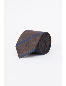 ALTINYILDIZ CLASSICS Men's Brown-dark blue Patterned Tie