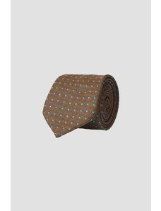 ALTINYILDIZ CLASSICS Men's Brown-turquoise Patterned Brown-turquoise Tie