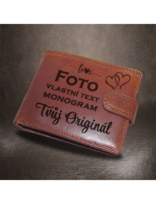 Tvujoriginal Jedinečný originál. Poctivě šitá peněženka, kvalitní kůže a vlastním monogram, text, foto.