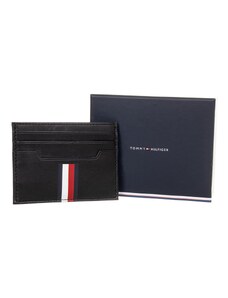 Tommy Hilfiger kožené pouzdro na karty černé