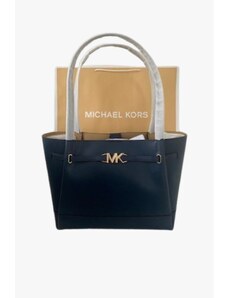 Michael Kors REED large belted leather tote dámská kabelka navy