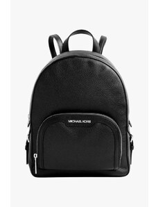 Michael Kors JAYCEE MD backpack pebbled leather černá/stříbrná dámský batoh
