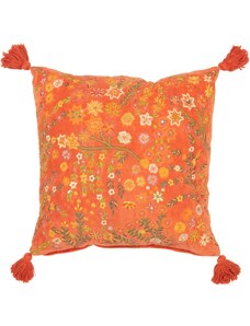 Oranžový polštář J-line Florry 50 x 50 cm