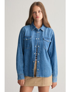 KOŠILE GANT RELAXED LS DENIM SHIRT modrá 134/140