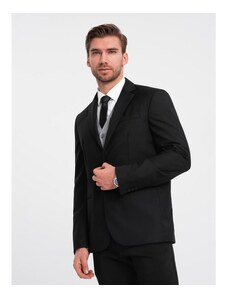 Ombre Clothing Pánské sako s kapsou V4 OM-BLZB-0115 černá