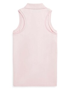Dětský top Polo Ralph Lauren růžová barva, s límečkem