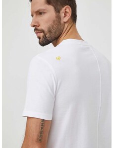 Bavlněné tričko Desigual bílá barva