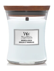 WoodWick – svíčka Magnolia Birch (Magnólie a bříza)