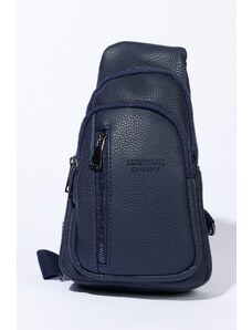 ALTINYILDIZ CLASSICS Men's Navy Blue Crossbody Bag