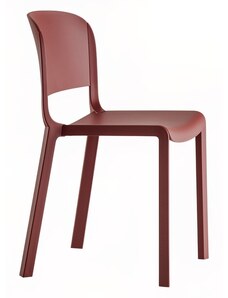 Pedrali Červená plastová jídelní židle Dome 260