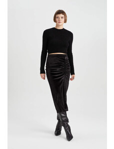 DEFACTO Normal Waist Midi Knitted Skirt