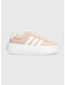 Semišové sneakers boty adidas GRAND COURT růžová barva, IE1104