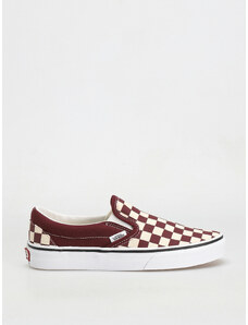 Vans Classic Slip On (checkerboard/port royale/true white)vínově červená