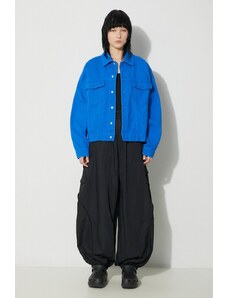 Džínová bunda adidas Originals x Ksenia Schnaider dámská, přechodná, oversize, IU2460