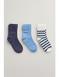 PONOŽKY 3-PACK GANT STRIPE SOCKS 3-PACK bílá 19/21