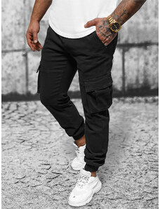 Pánské Chino Jogger Kalhoty Černé OZONEE NB/MP0105NZ