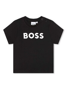 Kojenecké tričko BOSS černá barva, s potiskem