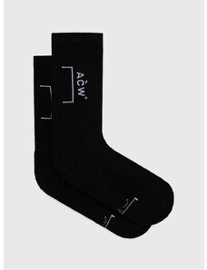 Ponožky A-COLD-WALL* BRACKET SOCK pánské, černá barva, ACWMSK034A