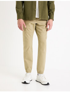 Celio Kalhoty slim cargo Dolyte Khaki 30