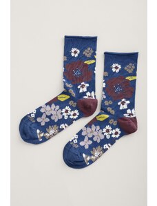 Seasalt Cornwall Ponožky Arty Dense Floral Squall