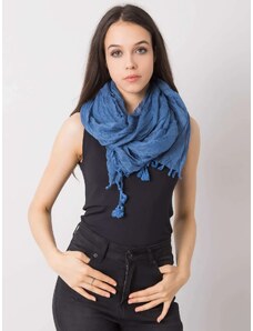 Tmavě modrý dámský šátek s třásněmi FPrice, jedna velikost
