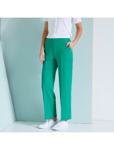 Blancheporte Široké kalhoty s knoflíky zelená 36