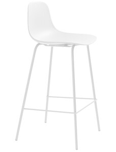 Bílá plastová barová židle Unique Furniture Whitby 67,5 cm