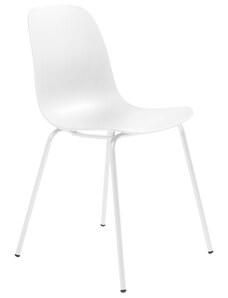 Bílá plastová jídelní židle Unique Furniture Whitby