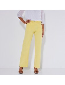 Blancheporte Široká strečové kalhoty, vysoká postava žlutá 36