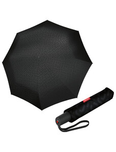 Reisenthel Pocket Duomatic Signature Black Hot Print - dámský plně automatický deštník