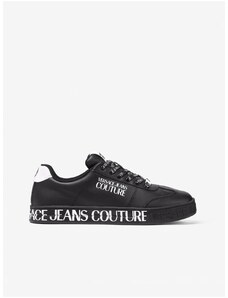 Černé pánské kožené tenisky Versace Jeans Couture Fondo Court 88 - Pánské