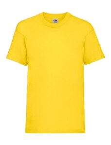 Fruit Of The Loom Kids Valueweight T Yellow dětské tričko s krátkým rukávem 3/4