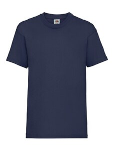 Fruit Of The Loom Kids Valueweight T Light Navy dětské tričko s krátkým rukávem 3/4