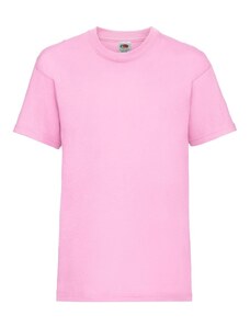 Fruit Of The Loom Kids Valueweight T Light Pink dětské tričko s krátkým rukávem 3/4