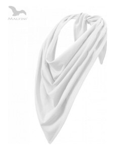 Malfini Adler FANCY bílý bavlněný šátek ve tvaru trojúhelníku
