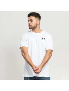 Pánské tričko Under Armour Sportstyle Left Chest SS Tee White