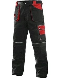 Canis CXS ORION TEODOR kalhoty do pasu zimní pánské černo-červené 46-48